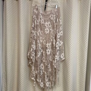Joyfolie Beige Lace Skirt